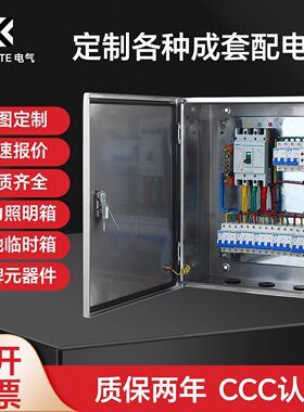 专业定制低压电箱成套工程配电柜三相四线双电源控制照明双层门箱