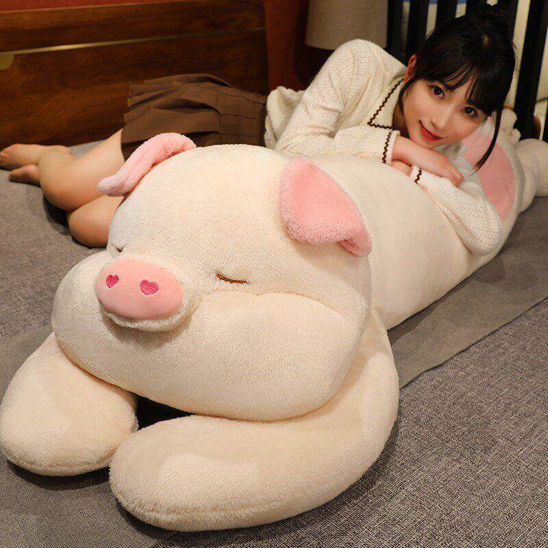 趴趴公仔小猪毛绒玩具大号猪玩偶娃娃男女孩床上抱着睡觉专用抱枕