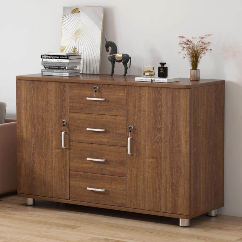 办公室文件柜子带锁抽屉资料柜桌下床头收纳柜多功能抽屉式储物柜