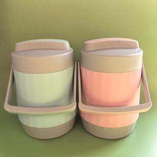 B367玻璃内胆保温桶保温便当盒保温饭瓶便当盒瓶胆3层恒温饭桶1.4