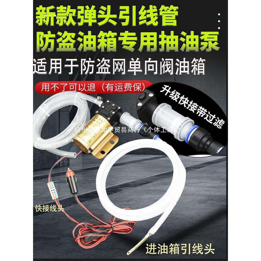 汽车油箱电动抽油泵抽油神器12v24V220V抽油泵汽油柴油自吸泵水泵