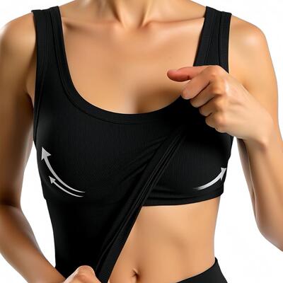 EssElegance Bra Tank Removable Padded Seamless Wire Seasons