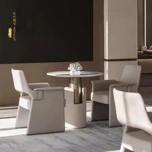 售楼处部洽谈接待沙发椅组合现代轻奢酒店大堂会客休闲卡座桌椅子