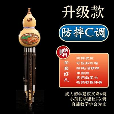 新款凤聆学轩紫/专业演奏型葫芦丝c竹调降b调G/FA/小D乐器生成人