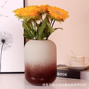 欧式 ins摆件 复古创意玻璃花瓶家居客厅餐厅装 饰水培干花插花花器