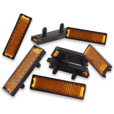Pack of 8Pcs Pedal Reflector Reinforced Reflectors for Bike