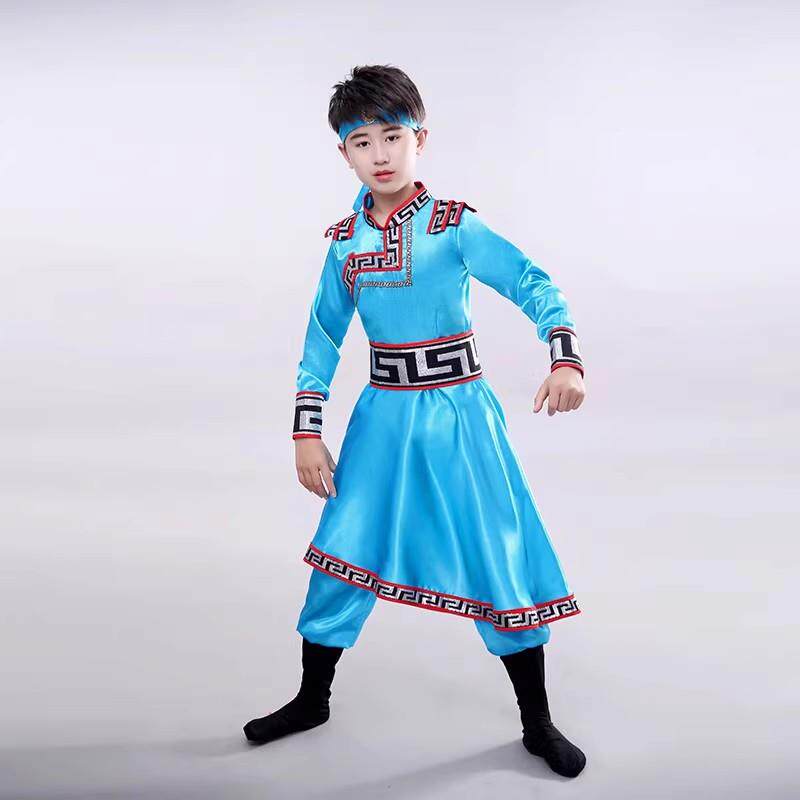 正品新款蒙古舞蹈服服演出女装儿少数民族表演童服蒙古族舞蹈演出