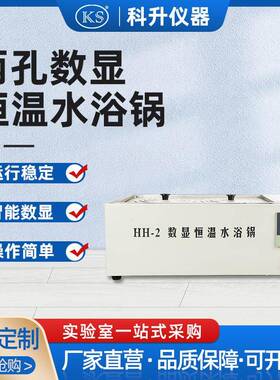 智能控温数显恒温水浴锅HH-ZKS2双孔水浴锅智能水浴锅2孔