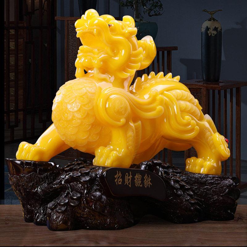 大号貔貅摆财招皮丘保销会开业礼品店铺客厅公室酒柜装酒件饰品.