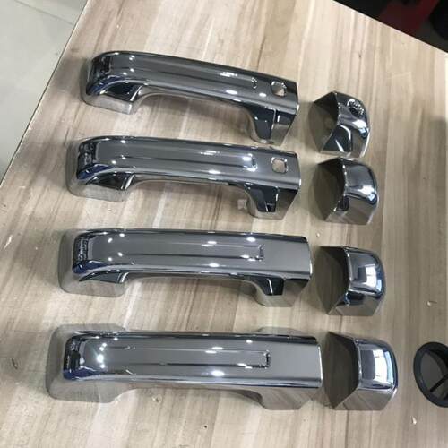 适用19-24年道奇公羊RAM1500电镀车门拉手门拉手亮条门把手防护盖