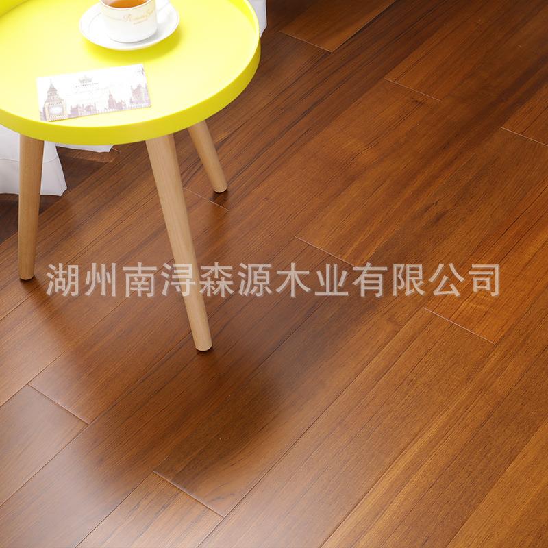 黑胡桃实木多层复合地板柚木新中式家装环保