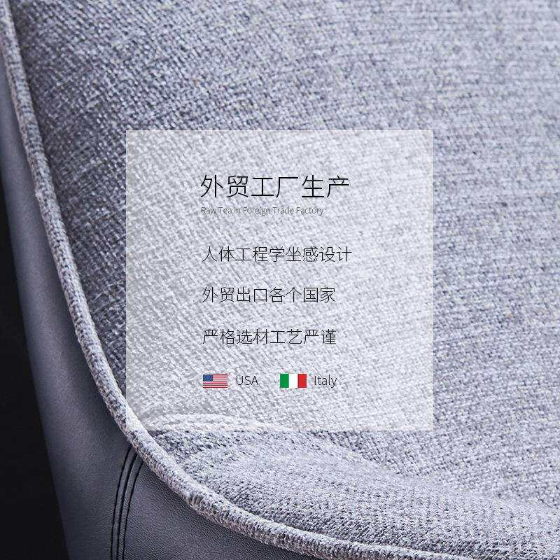 北欧单人沙发椅布艺棉麻客厅阳台创意椅设计师洽谈沙发椅休闲椅子