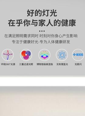中山眼全光谱护眼普顶瑞芯片超薄护吸灯395防蓝一光字长条餐厅书