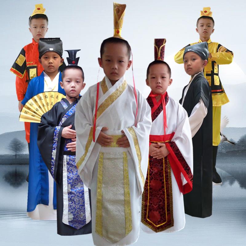 儿童古装传统汉服学生舞台课本话剧自相矛盾服装节目表演出衣服饰