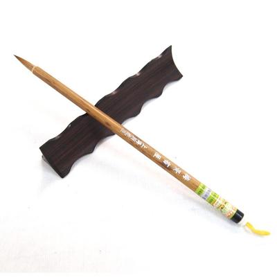 正品上海周虎臣国毛笔 梅景书屋小楷狼毫笔 中画水竹松山专用画笔