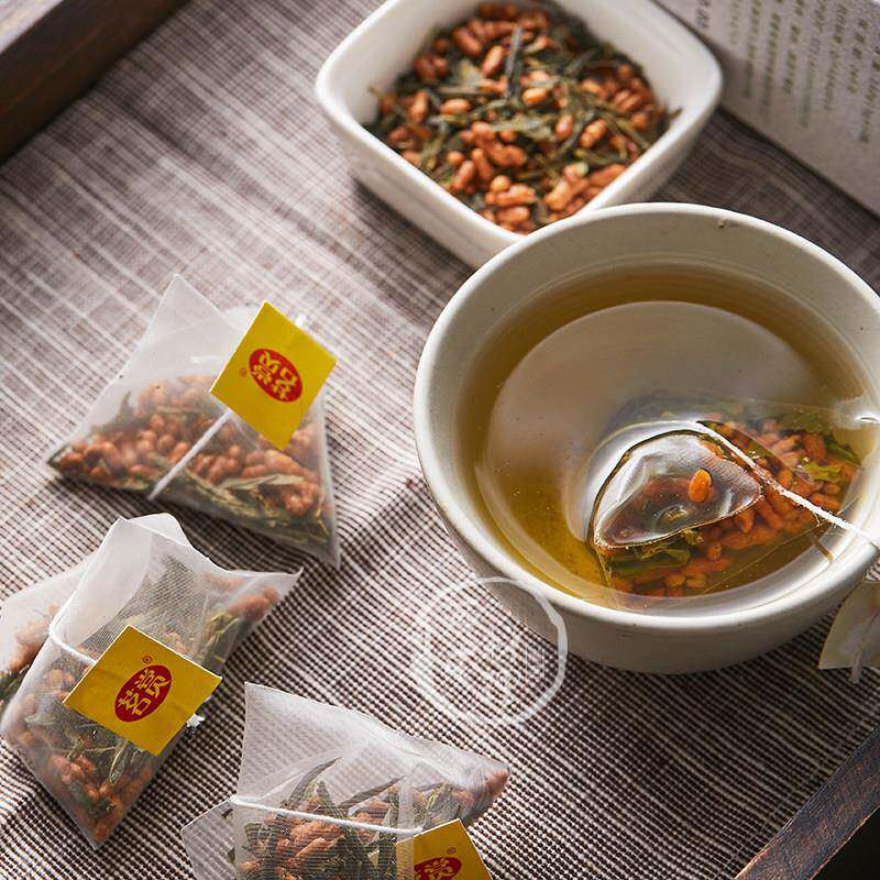 茗赏玄米茶 原叶立体茶包 日式袋泡茶 一级棒万岁寿司店 3g*50包