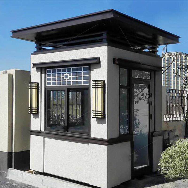 真石漆岗户亭外卫小区学校门室景真石漆岗区值班室移动收费工厂定