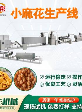 休闲食品小麻花生产线全自动大型油炸机多功能油炸膨化机械设备