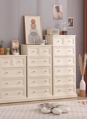 7L8K五斗MYQ柜木美式收纳实储物柜厅靠墙玄客关柜卧室床边柜白色