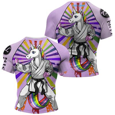 Cody Lundin Short Sleeve Pink Mens Jiu Jitsu BJJ No Gi Rash