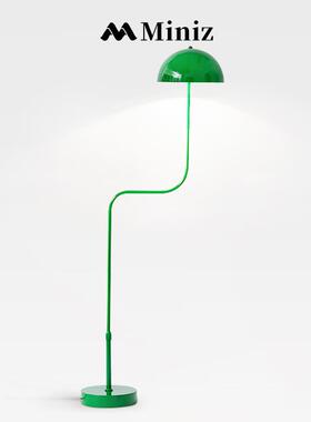 翡翠豆芽灯Denmark丹麦绿色落地灯台灯中古沙发氛围灯书房床头灯