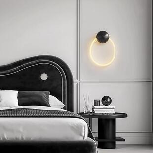 现代极简壁灯新中式轻奢楼梯间玄关走廊卧室床头线条壁灯