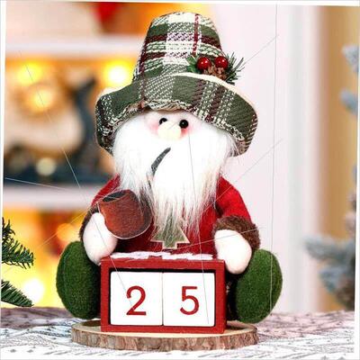 Christmas calendar old man figure tabletop decoration圣诞