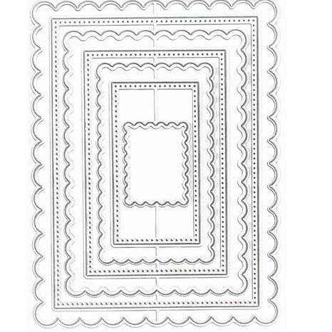 scrapbooking DIY切割刀模 碳钢刀模 压花刀模模板长方形框框套装