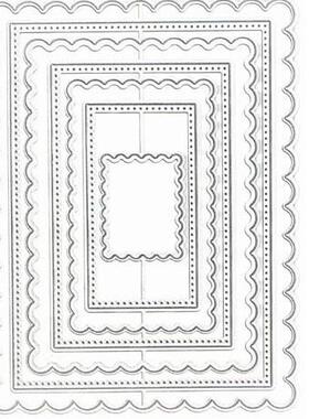 scrapbooking DIY切割刀模 碳钢刀模 压花刀模模板长方形框框套装