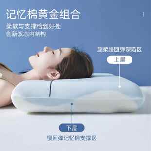 记忆枕星球二代深睡枕第P头r13PDo护颈椎助眠枕芯枕零压力睡记忆