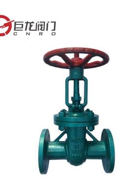 巨龙铸钢衬氟闸阀Z41F46-16C耐腐蚀耐酸碱全衬四氟法兰闸阀