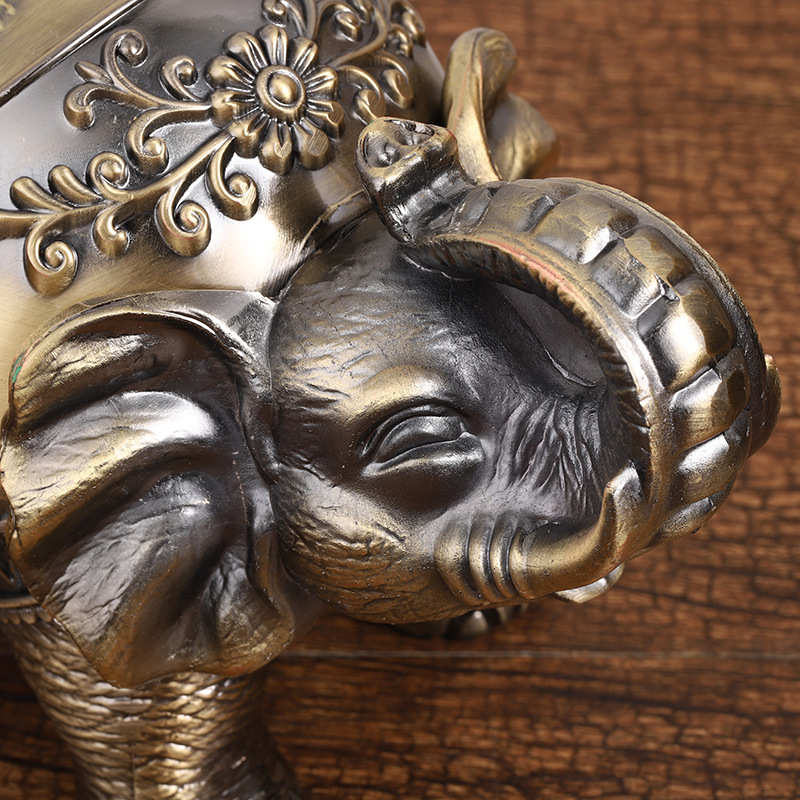 厂家现货大象球形烟灰缸 欧式锌合金创意家用烟灰缸 客厅装饰品