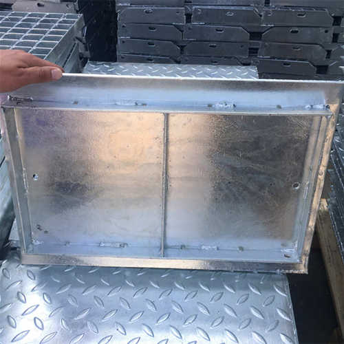 镀锌钢盖板地下室电缆沟盖板配电室沟槽隐形复合花纹板电力盖板