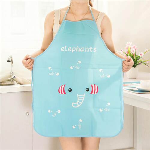 Korean-style cute cartoon princess PVC apron for the kitchen