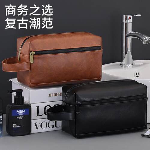 跨境新品高级感男士洗漱包出差旅行防水大容量化妆品收纳包游泳包