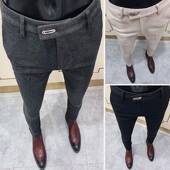 裤 子款 2026新款 商务休闲修身 长0313k 春夏男西裤 小脚士西装 毛呢裤