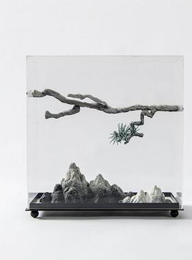 中式太湖新柜石摆件室内家居酒店造景客摆设售楼部MC-TY-44厅玄关