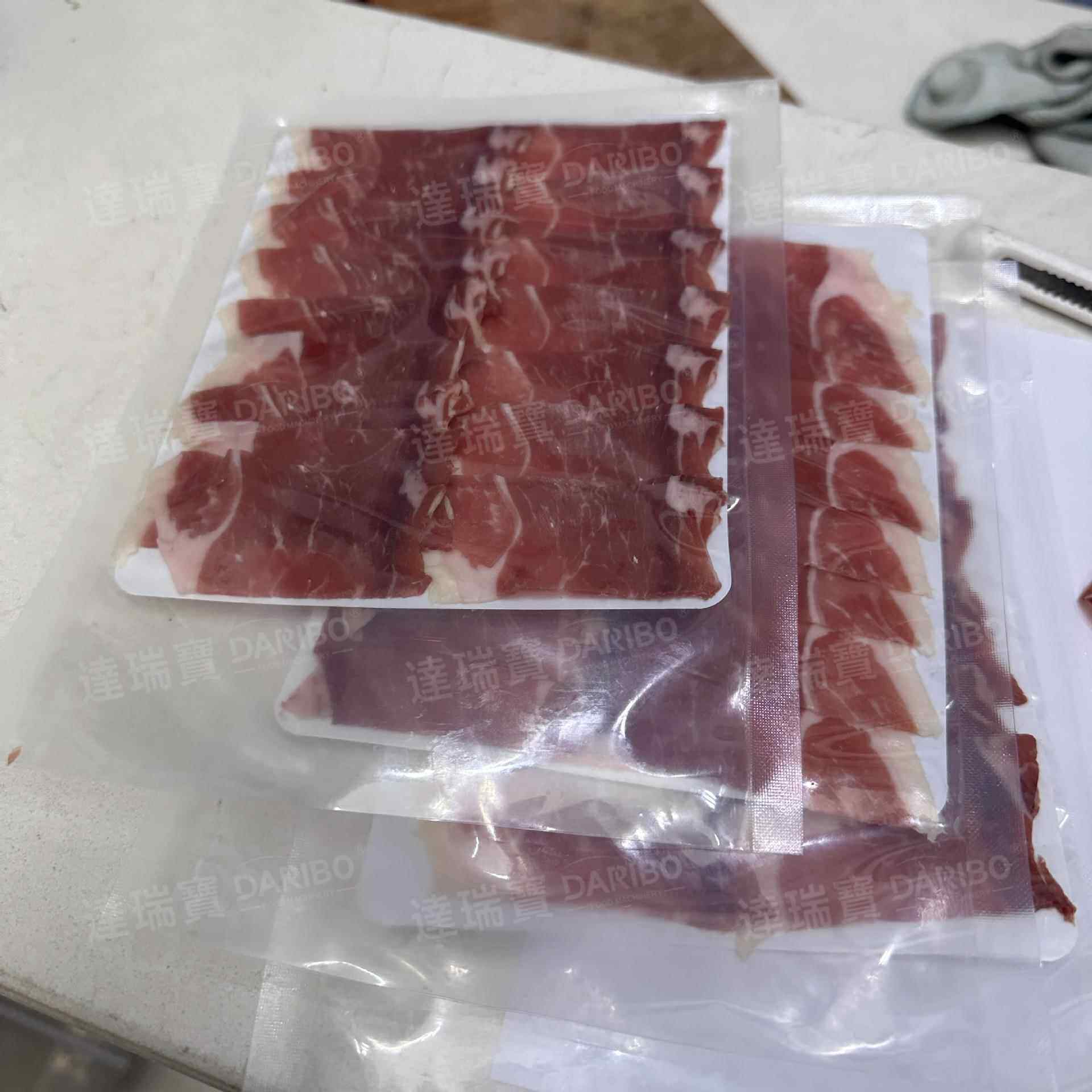 W冷冻五花肉切片机 腊肉香肠切片机全自动 全自动分份培根切片机