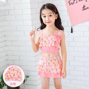 连体宝宝公主可爱小中大童泡温泉泳装 游泳衣女孩儿童女童韩版 裙式