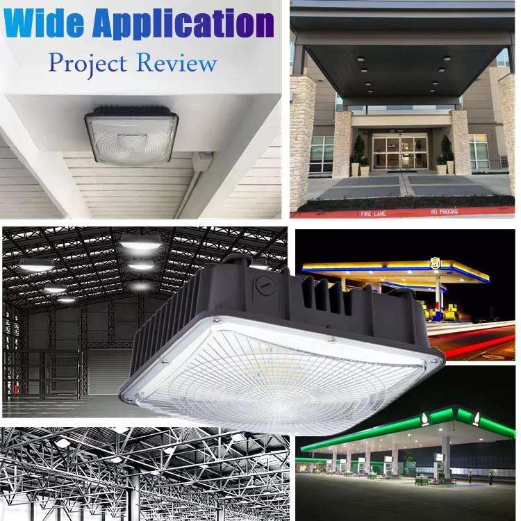 智能雷达PIR运动人体感应圆形加油站灯具LED防眩气站亮化工程厂家