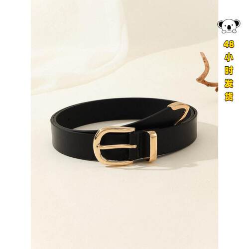 J 68869 Metal Decor Minimalist Belt 金属装饰简约裤腰带