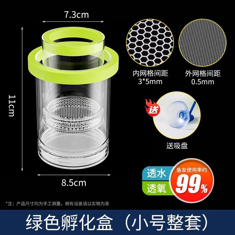 隔离盒鱼缸繁殖鱼缸隔离网盒繁殖饲养孵化内养网箱鱼卵鹦鹉鱼功能图片