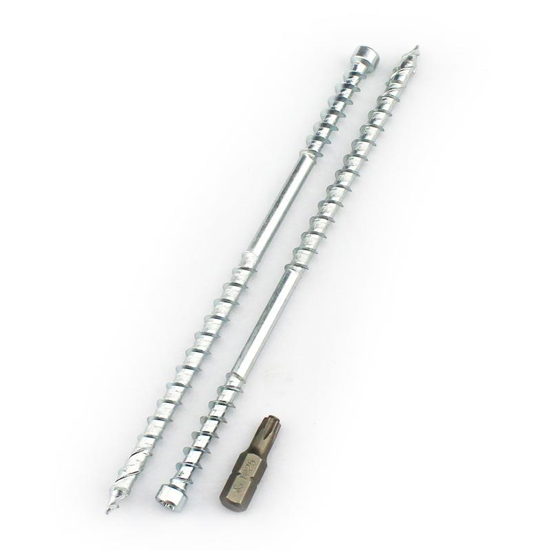 美固木圆柱头螺纹快攻木钉实门窗中螺梃被690动房保温板自攻木双