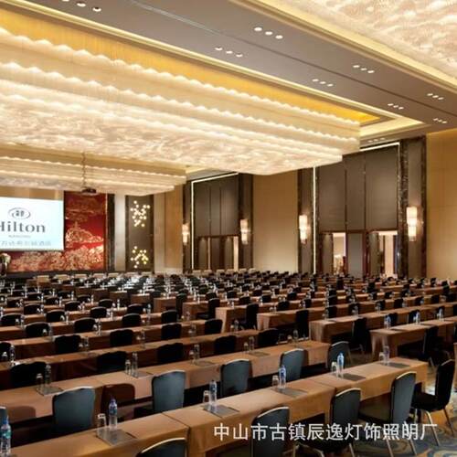 酒店会议厅吊灯全案设计轻奢大气会场布置灯光造型餐厅客厅工程灯