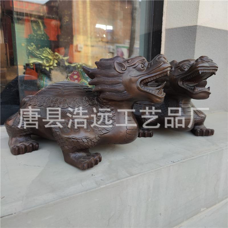 铸铜麒麟龙龟雕塑 铜龙龟摆件工艺品18 24 50全尺寸龙龟摆件