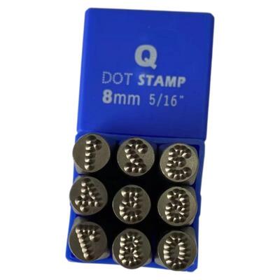 进口钢点3mm（点字钢印钢字码斑点钢字母模麻点字低力钢字码无应