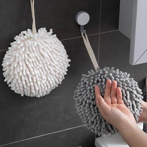 Chenille Hand Drying Ball, Large Hanging Style for Kitchen a