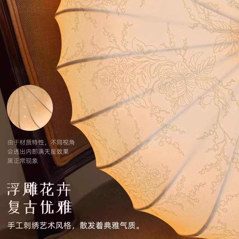 法式中古风卧室吊灯日式复古布艺南洋风房间书房浪漫南瓜主卧室灯,家装灯饰光源,客厅吊灯,淘宝优惠券,粉丝福利购,淘宝优惠卷