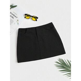 X 85350 Low waist anti-exposure hip skirt 低腰防走包臀短裙