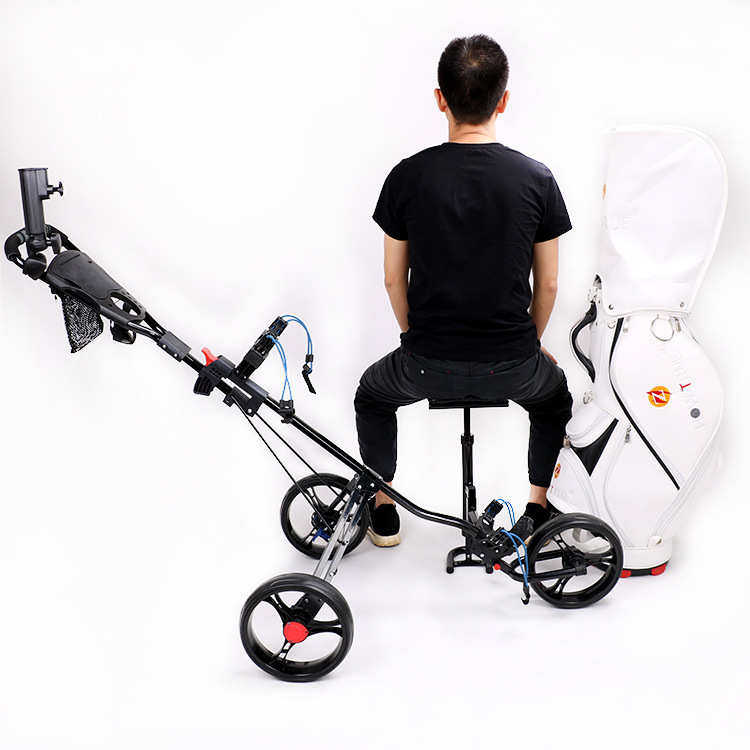 高尔夫直供三轮高尔夫包车球可折叠手拉车手用品厂家车球推车配件